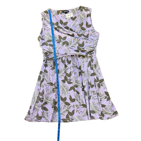 Lands End Dress Womens Size XL Petite Surplice Purple Faux Wrap Sleeveless - Picture 9 of 14